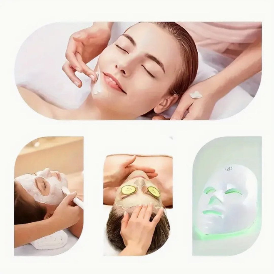 Máscara LED facial recargable | Fototerapia